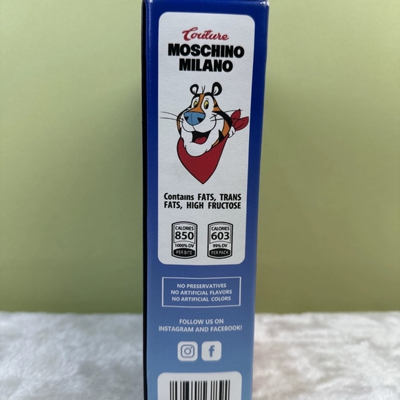 Moschino Couture Milano Cereal Box Kellogg's Frosted Flakes Cereal Box - Picture 5 of 6